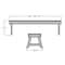 Highwood Usa 4ft Weatherly Picnic Bench Outdoor Furniture for Patio, Backyard, Garden AD-BENN4-EUC - alternate 2